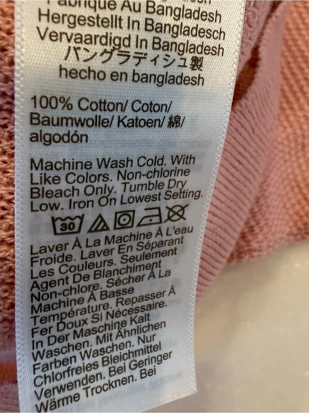 J Crew Mens Lightweight Cotton Waffle Knit Crewneck Sweater Pink Sz M NWT
